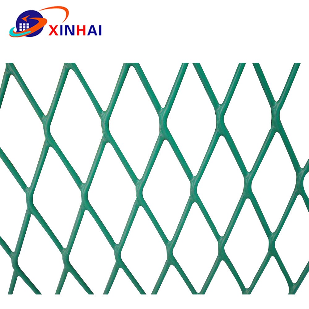 Galvanized or PVC coated Expanded metal mesh fence iron steel sheet