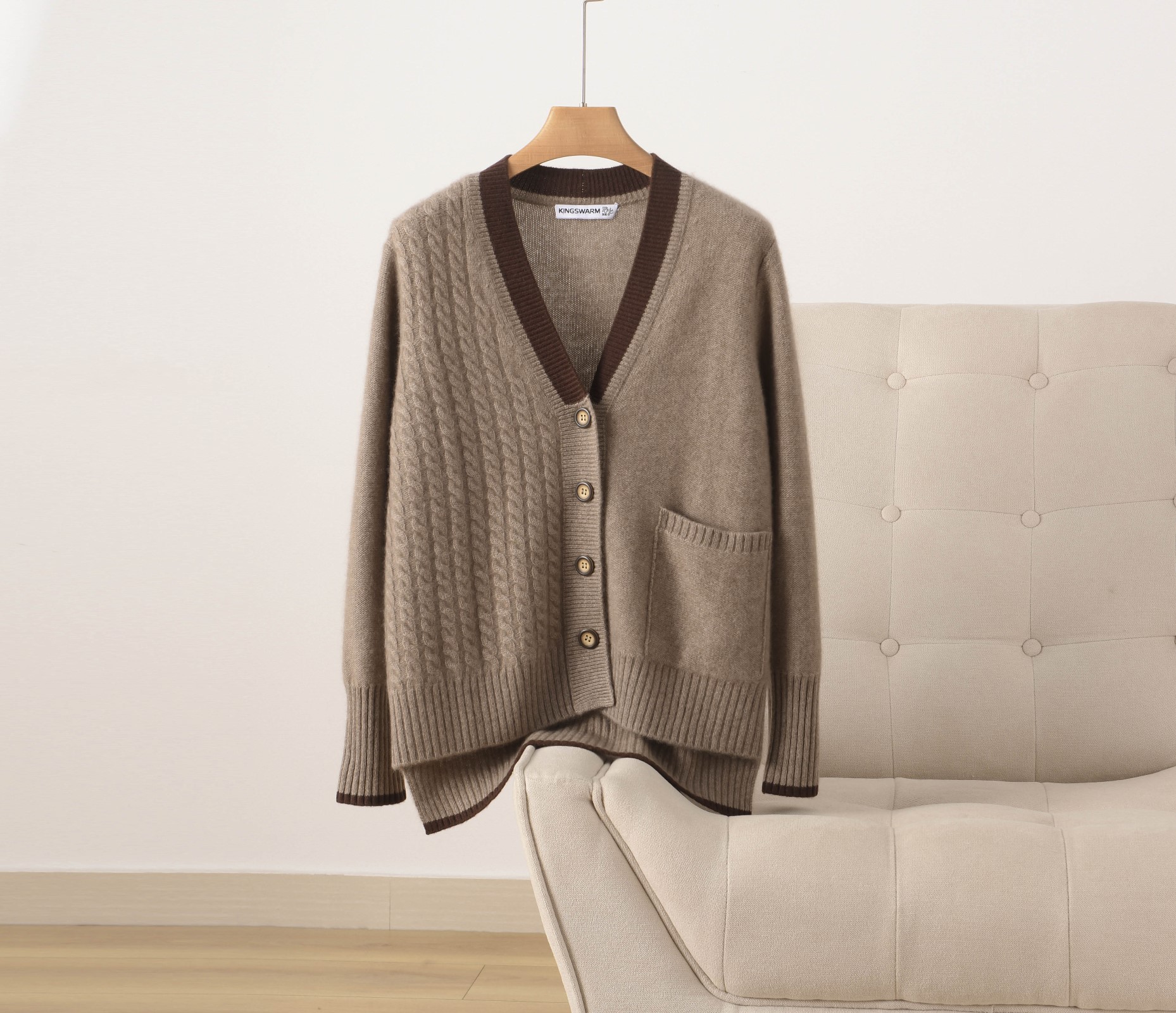 Cashmere light luxury cardigan