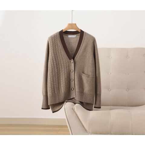 Cashmere light luxury cardigan