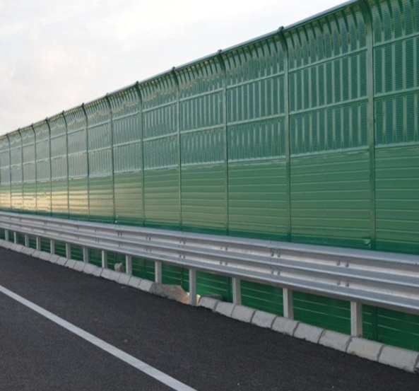 Highway noise barrier panel walls sound barrier fence