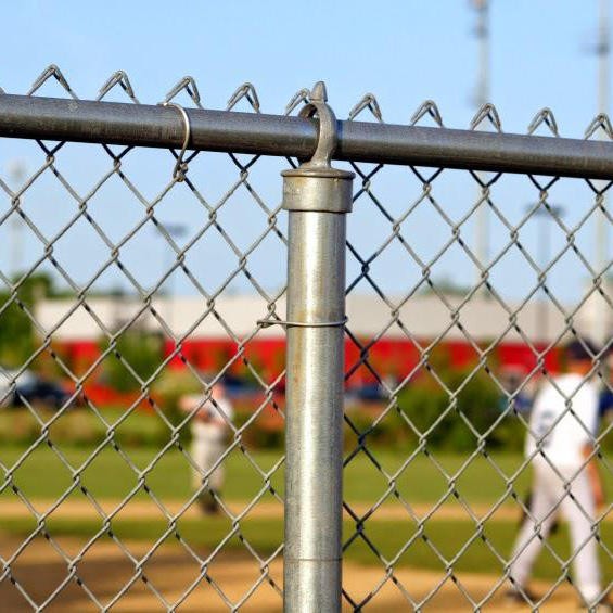 Blue Vinyl Coated Chain Link Fence 100 X 100 mm 3FT Chain Link Fence