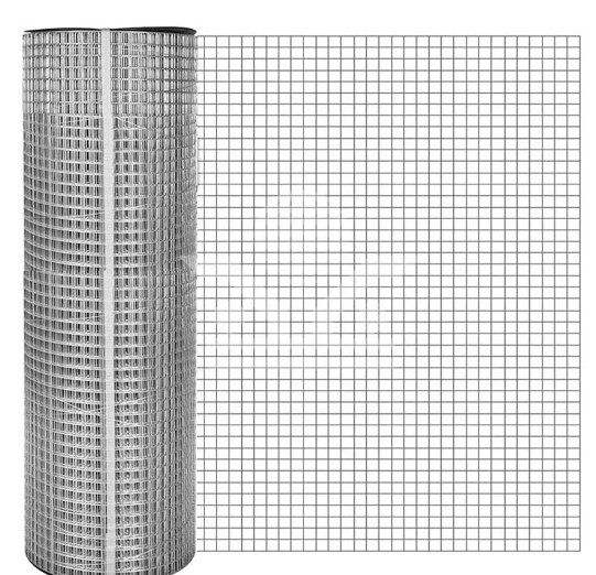 Galvanized Welded Wire Mesh Rolls 1/4 3/4 3/8 5/8 1 - 6 Inch Opening 4FT