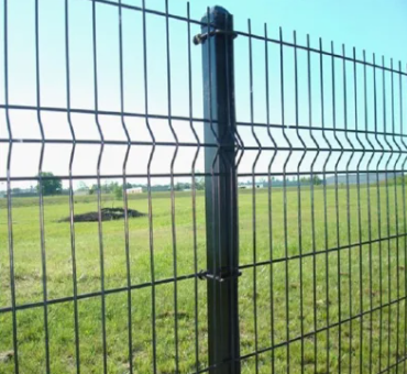 PVC Coated Double Loop Wire Mesh Fence/ Double Loop Mesh Fence