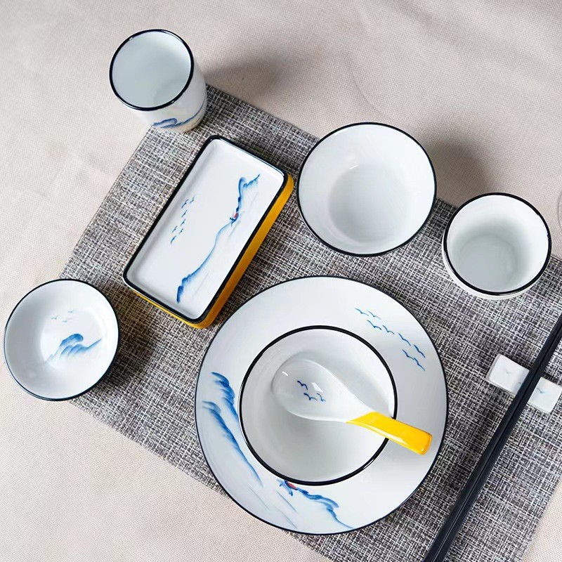 Hotel ceramic tableware set