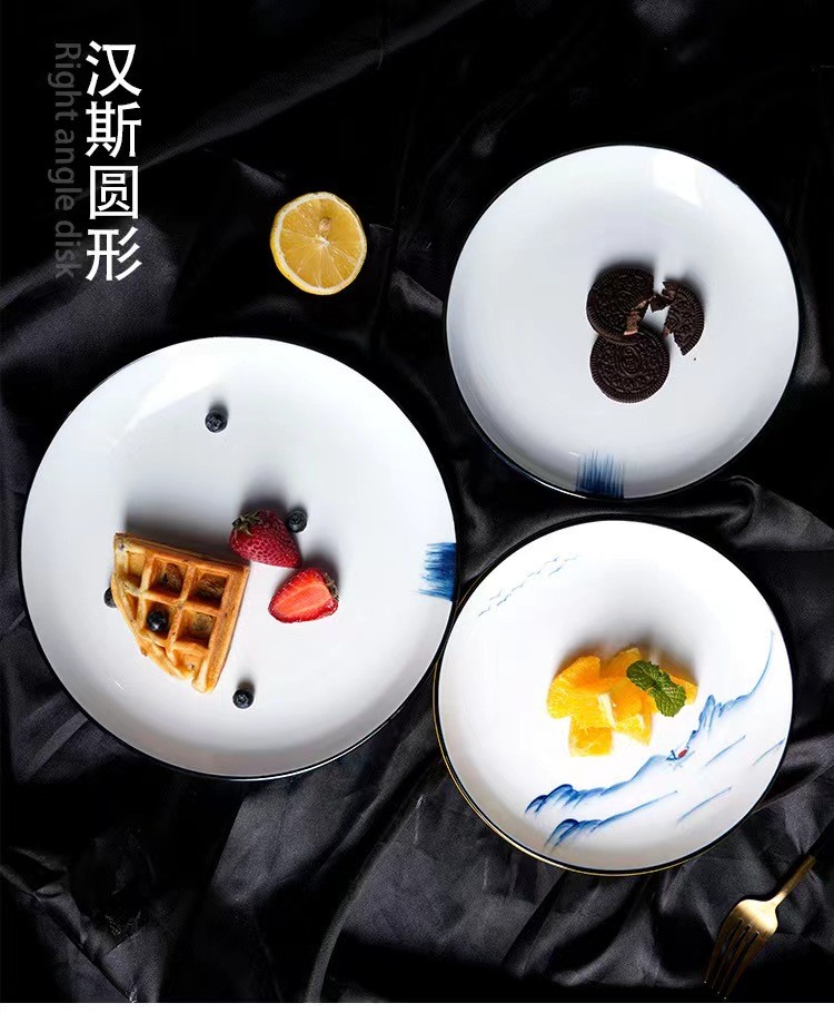 Creative ceramic tableware for hotels