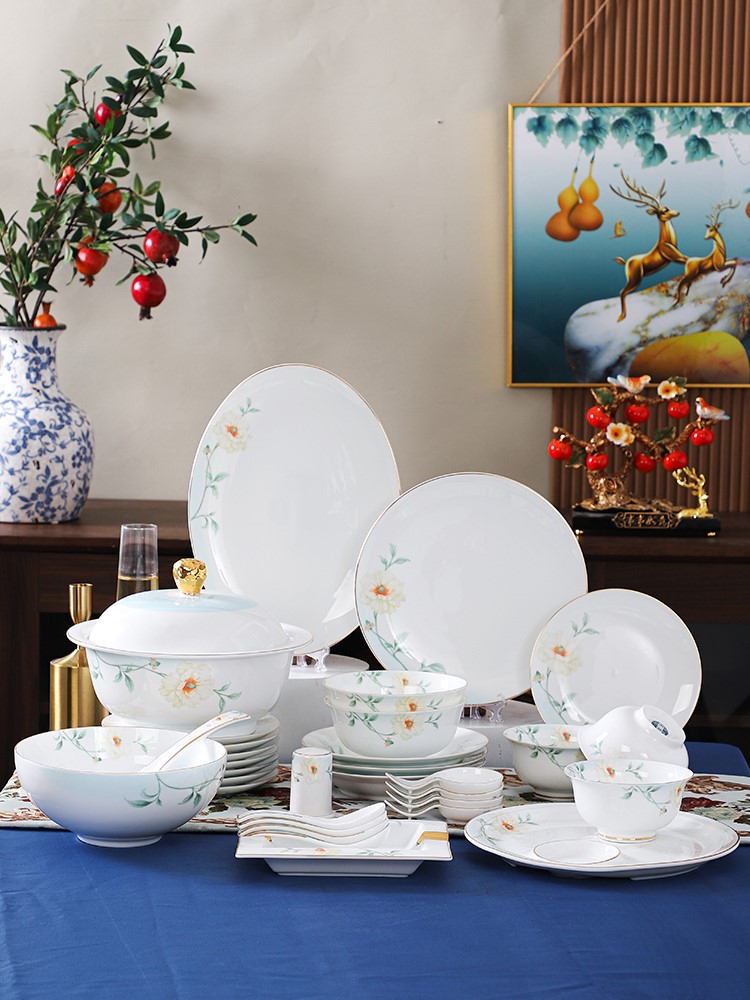 Phnom penh flower language ceramic tableware