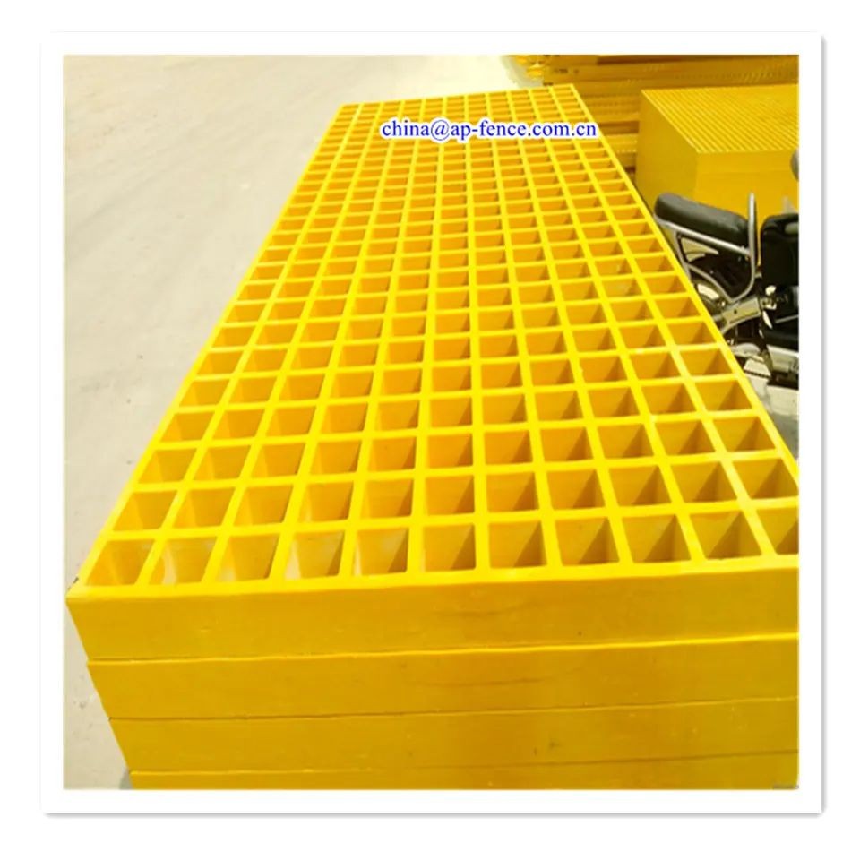 Fiberglass Mesh 38mm x 38mm Walkway Floor Composite GRP FRP gratings