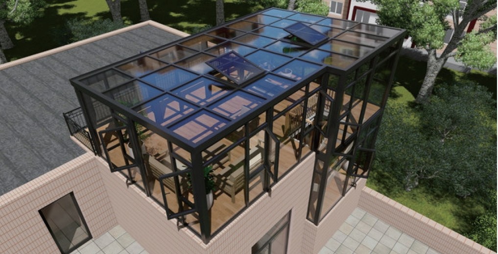 REINFORCED ALUMINUM SUNROOM SUN ROOM WINTER GARDEN RUITING 02