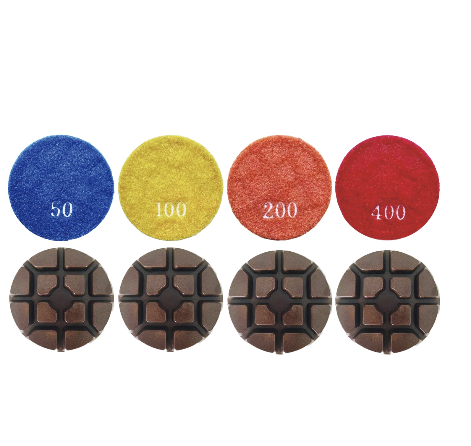 silver series 3 inch dry polishing pads for concrete floor