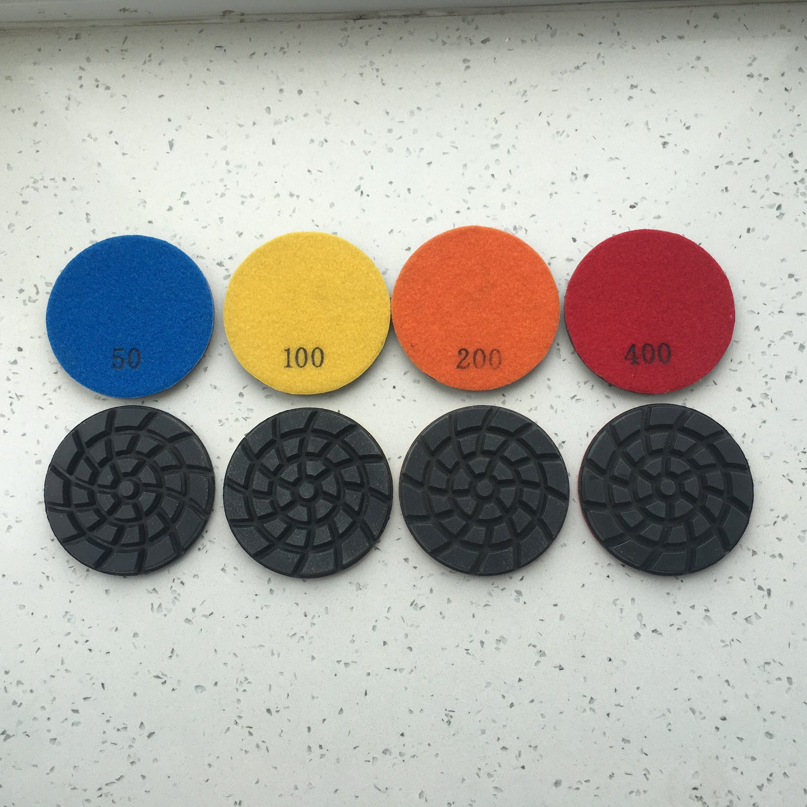 buffalo series 4 inch wet polishing pads for hard concrete floor