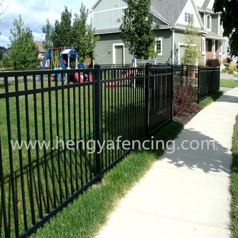 Cheap Prices Outdoor Metal Garden Fence Panel Black Metal Fence