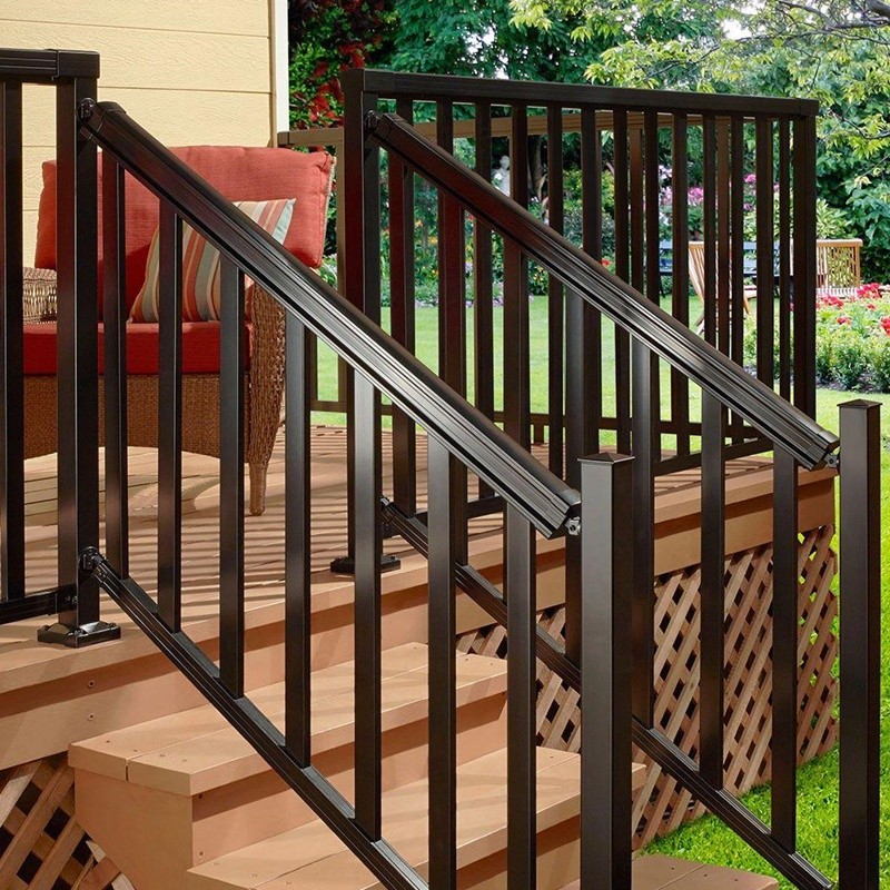 High Quality Wrought Iron Design Fencing Zinc Steel Balcony Metal Fence