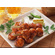 Grilled chicken balls on skewers