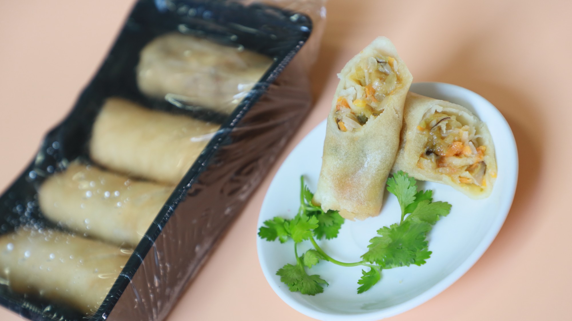 Duck spring rolls