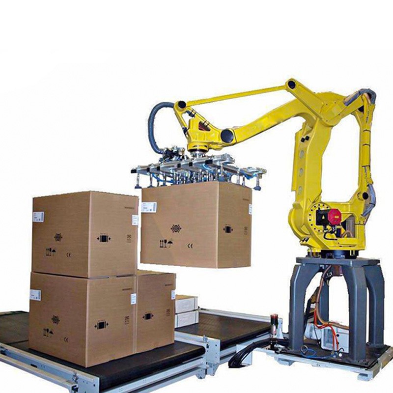 Bag Stacking Automatic Plastic Box Palletizing Robot Palletizer Machine