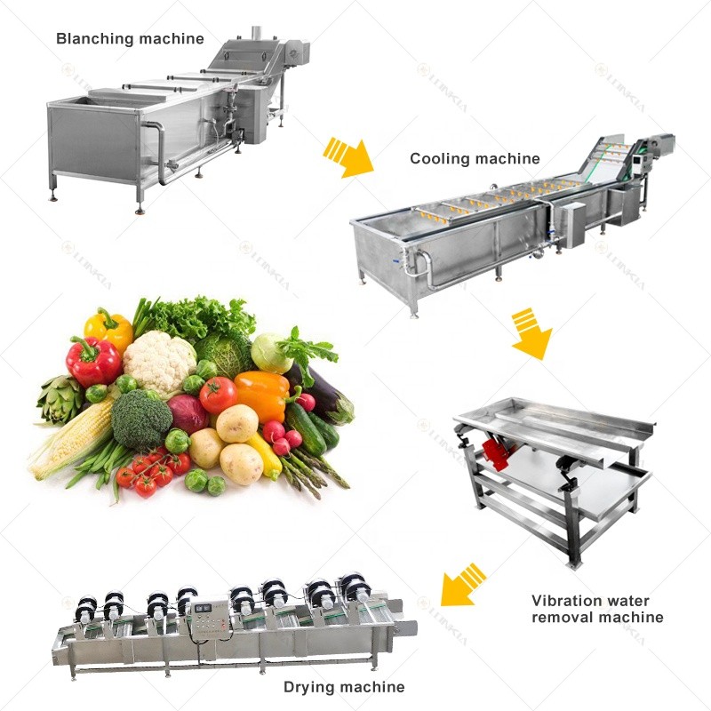 Industrial Automatic Potato Fruits Vegetable blancher