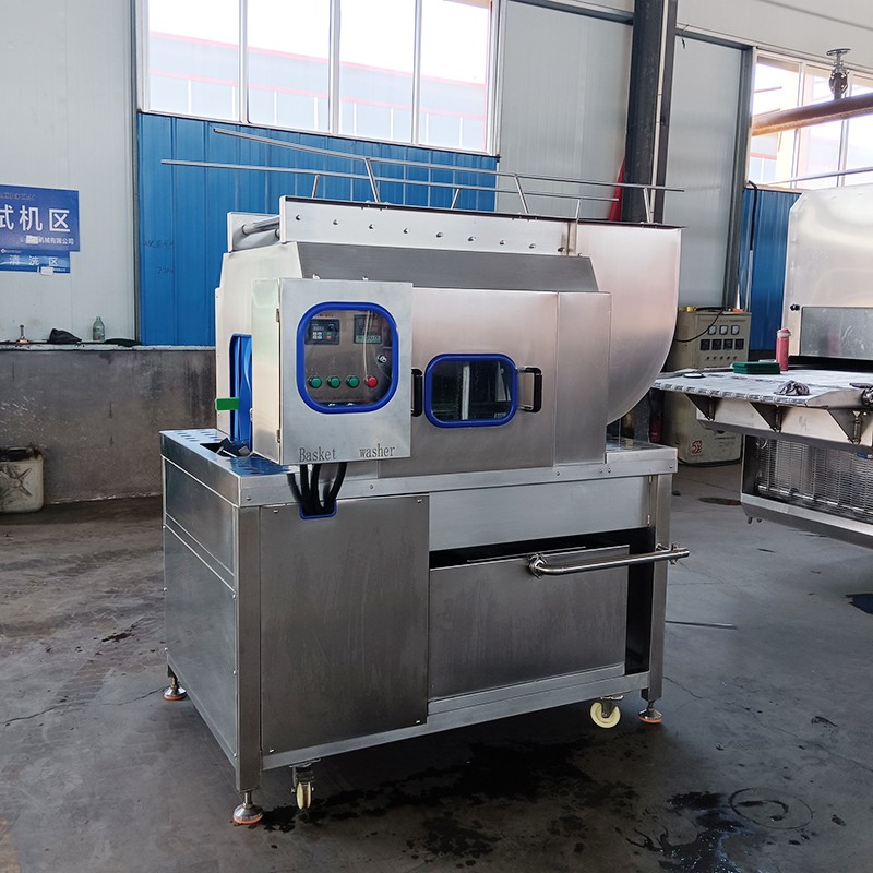  300 trays per hour  Automatic industrial metal crate washer 