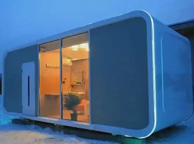 luxury prefabricated apple cabin house