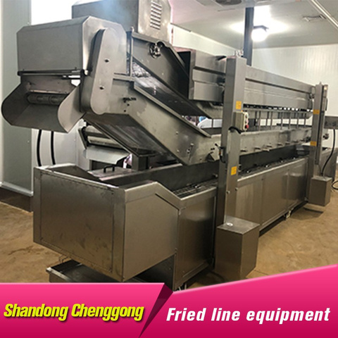 Fully automatic prefabricated vegetable oil fryer equipment