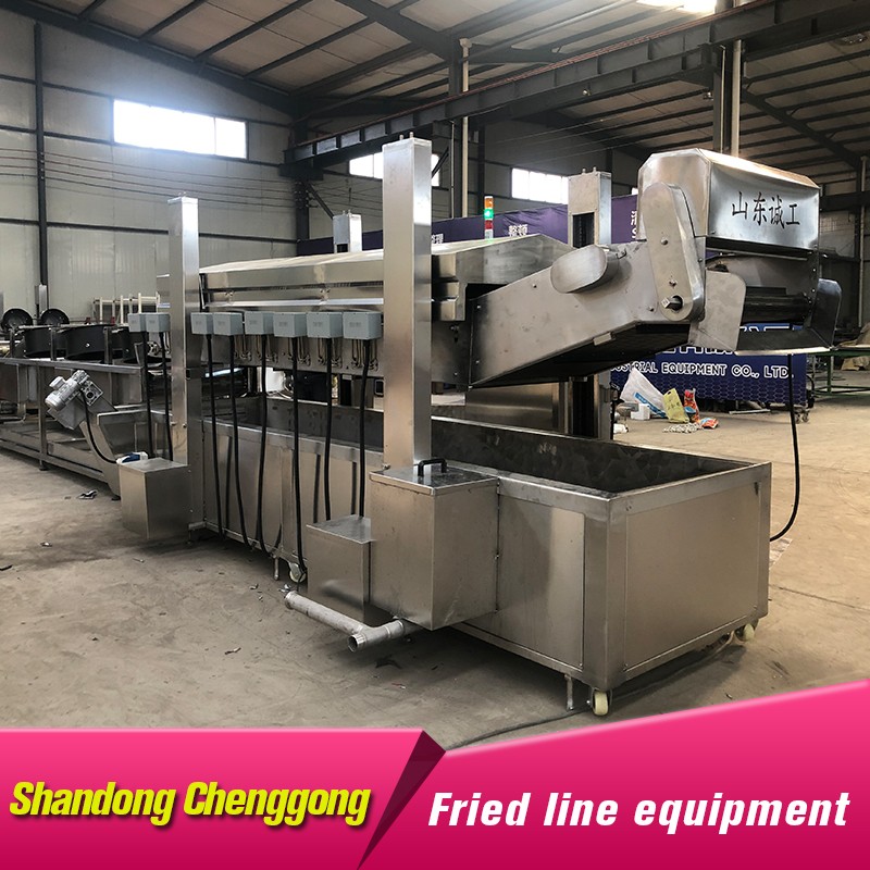 Fully automatic nut fryer production line