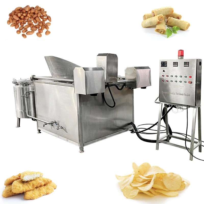 Electric Heating Potato Chips frying Machine With Oil Circulation Filter