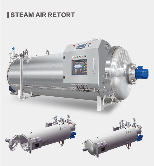 Steam Air Retort For Food Industry Canned Food Sterilization Processing