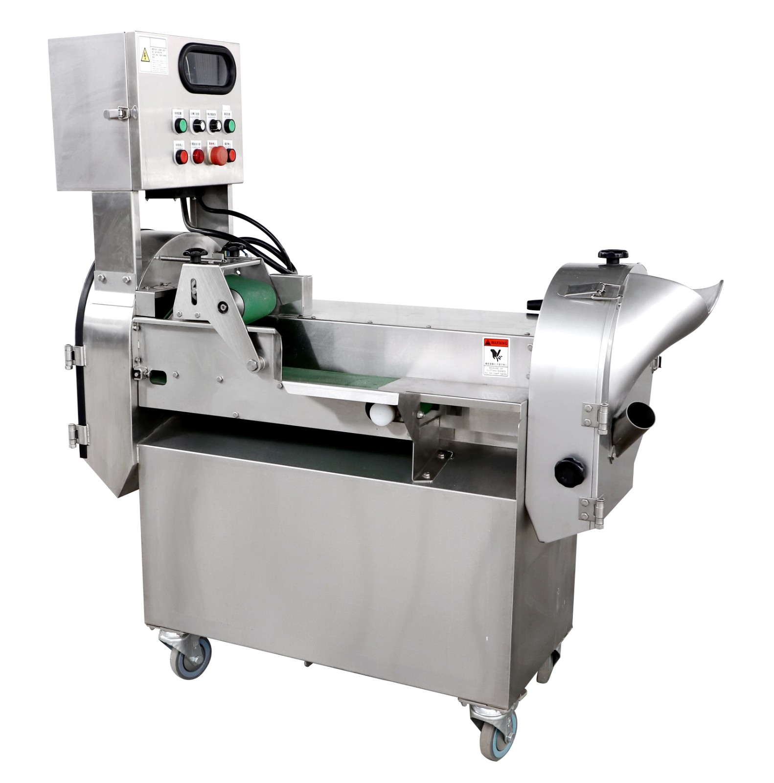vegetables ginger potato carrot dicing slicing cube cutting machine