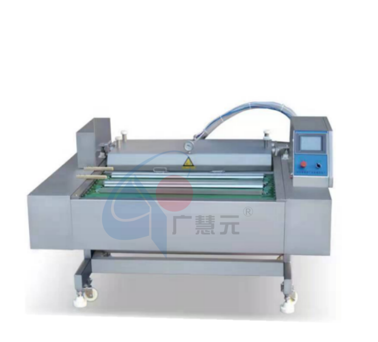 Rolling type vacuum packing machine for food