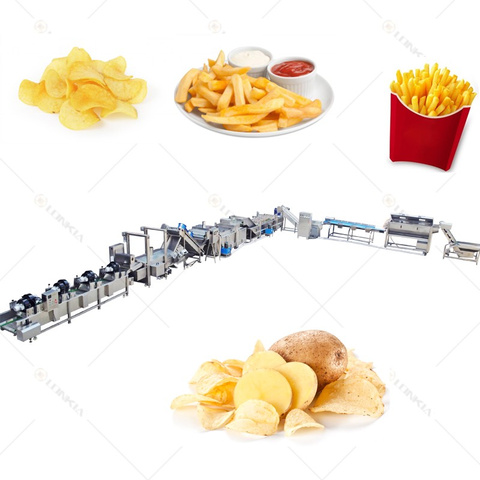 Lonkia Automatic Frozen Potato Chips Machine Fries Processing Line 