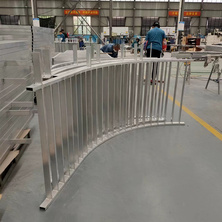 Decoration Aluminum alloy balustrades handrails stair curved railings 