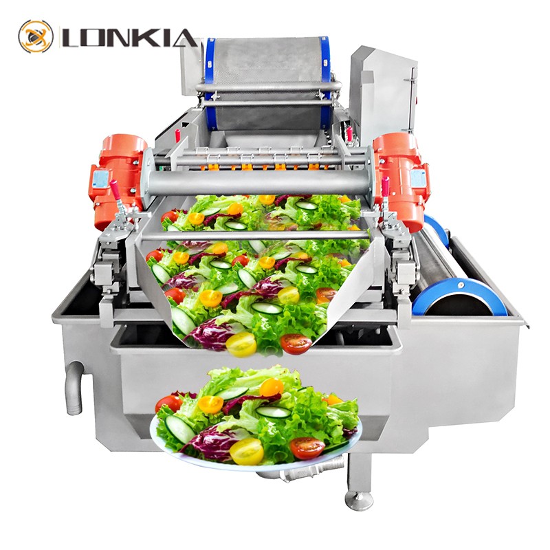 LONKIA Industrial Vegetable Processing Line Salad Cutting Washing 