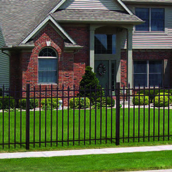 steel fencing black metal picket decorative wrought iron fence panels