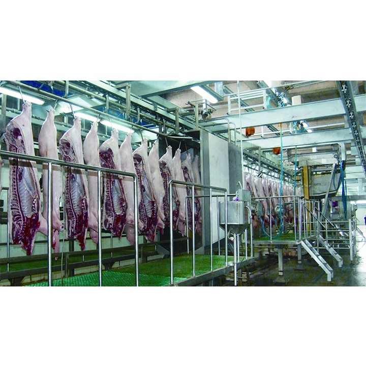 Pig slaughtering production line processing and meat cutting equipment