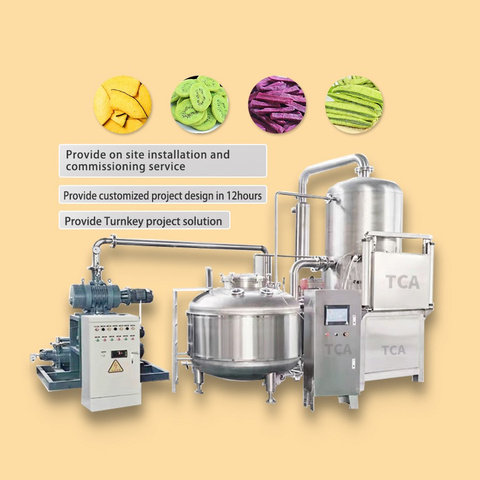 TCA vacuum frying machine  for fruit and vegetables
