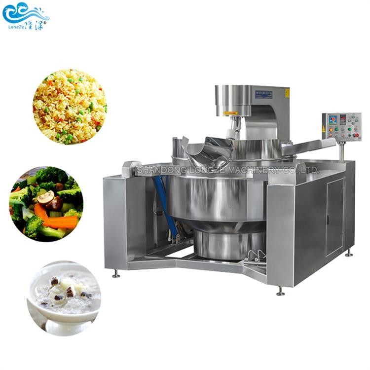 Industrial Fruit Jam Cooking Kettle Sauce Cooking Mixing Machine