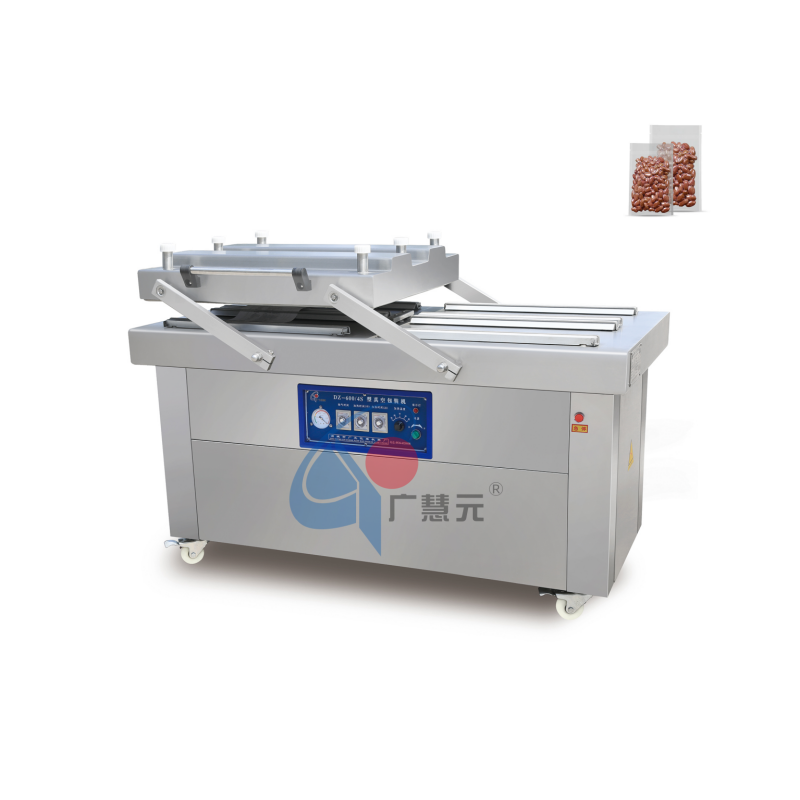 Commercial double chamber vacuum packing machine for food