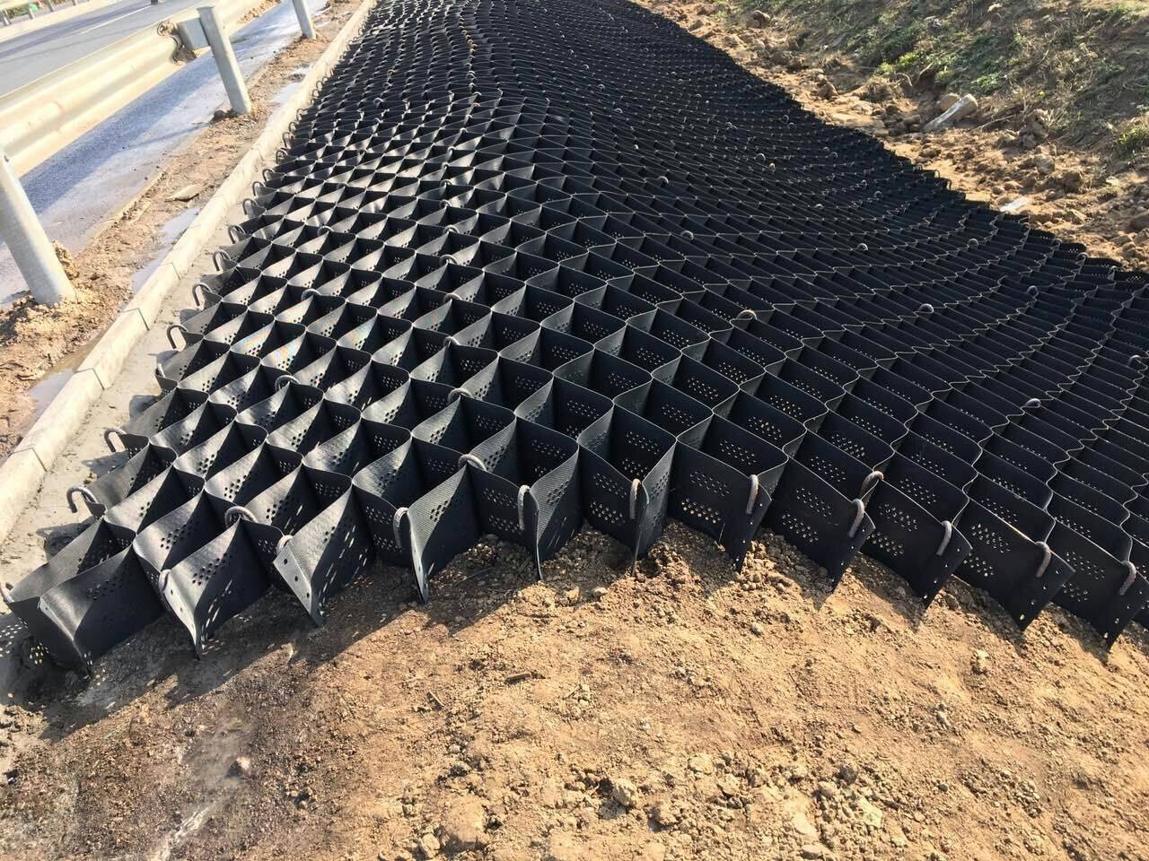 hdpe plastic slope protection geocell