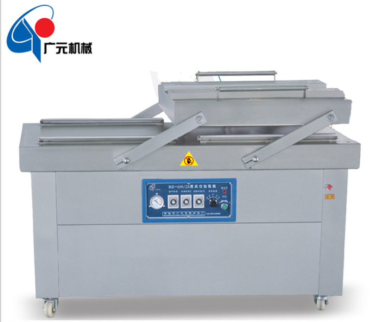 Hot seal vacuum seal machine double chamber vacuum packing machine