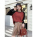 Women's soft cotton velvet matching long sleeve 7073