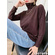 Women's soft cotton velvet matching long sleeve 7019