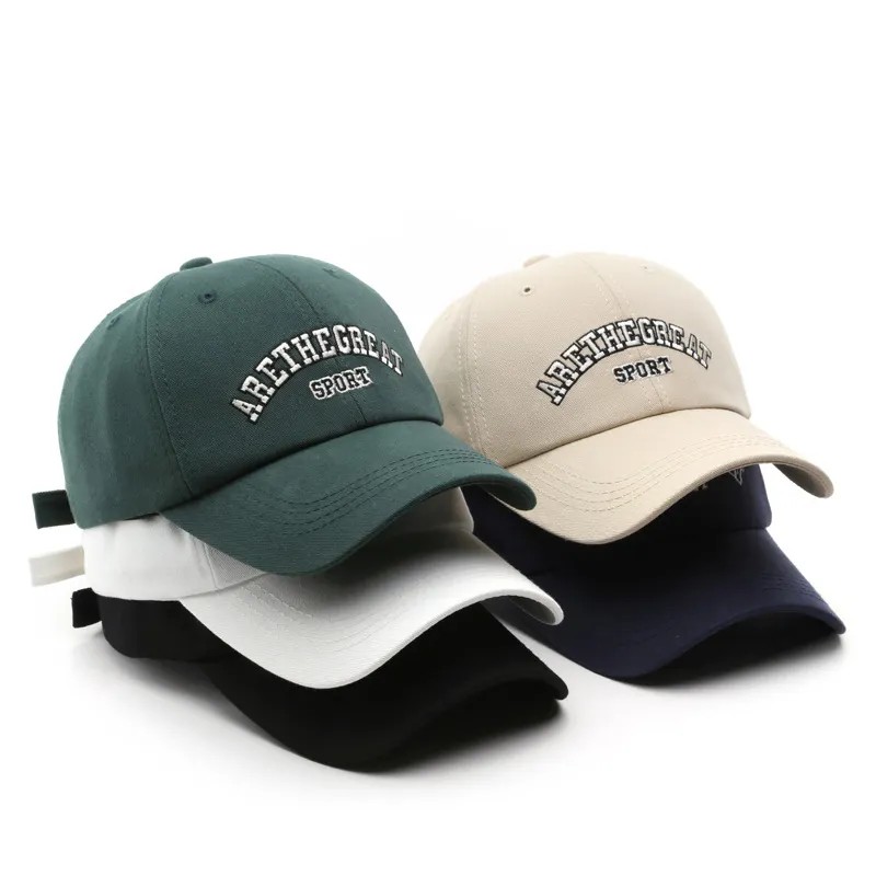 Customized Embroidery Logo 6 Panel Fitted Plain Baseball Cap Hats