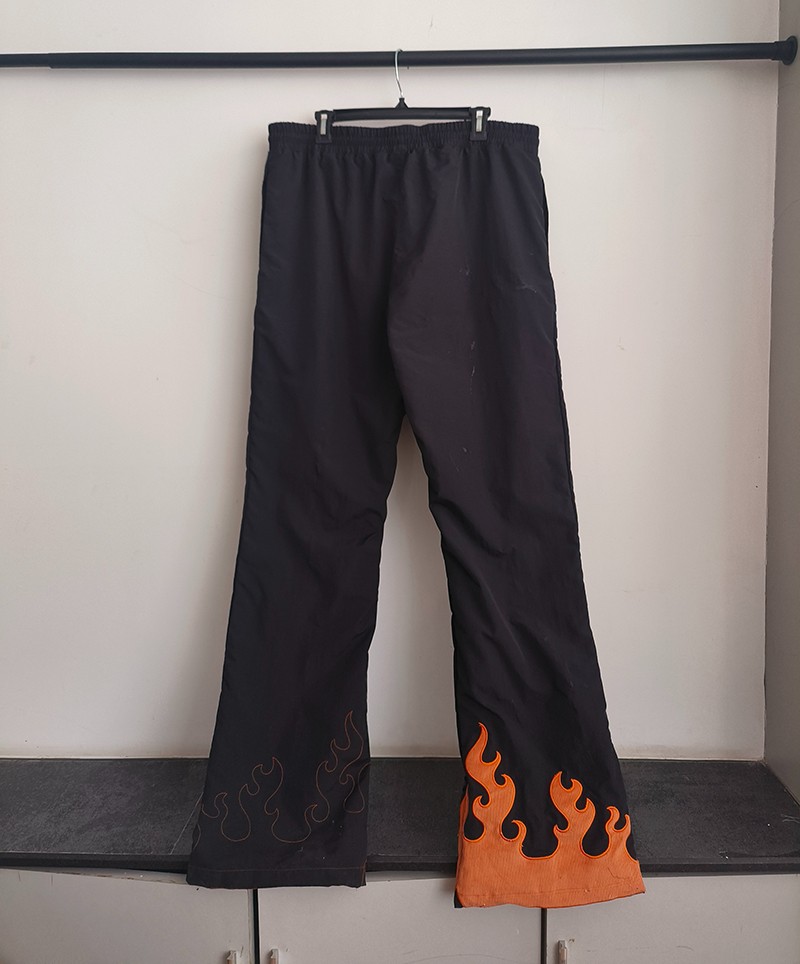 baggy flared men wide women acid wash cargo straight leg sweatpants 