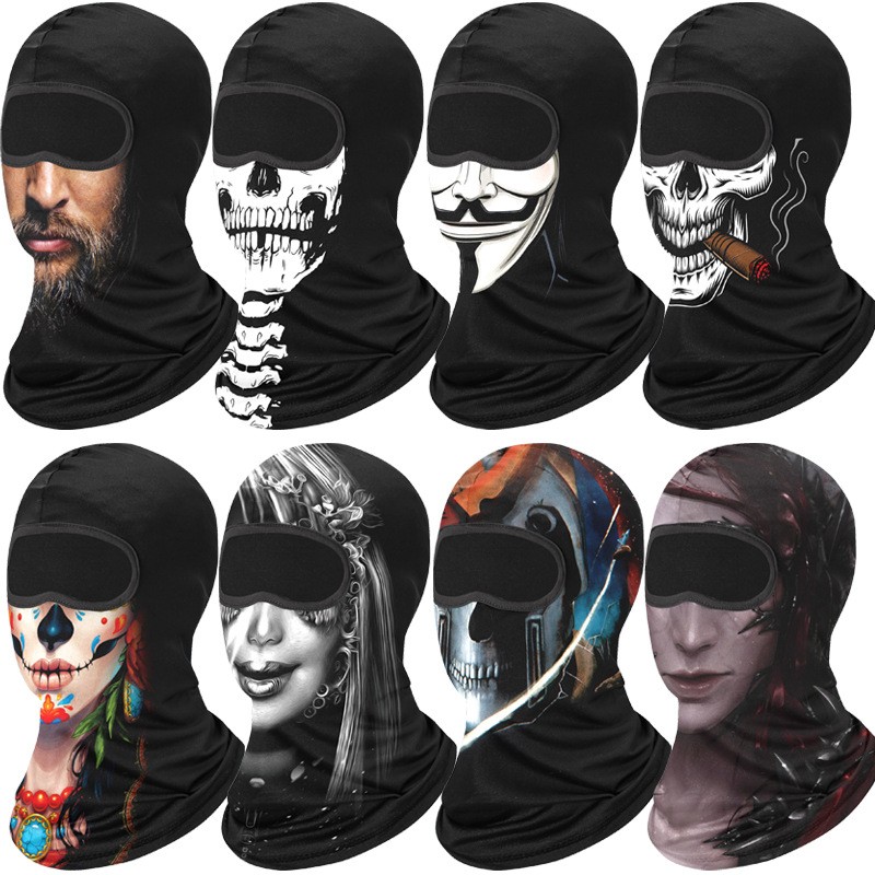 Outdoor motorcycle riding mask full face headgear windproof balaclava