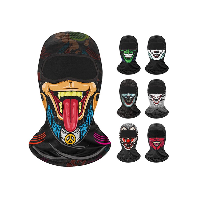 Outdoor motorcycle mask full face headgear windproof balaclava hat