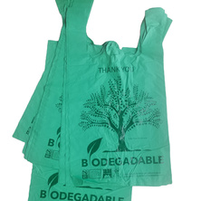 printed biodegradable t shirt plastic grocery bag
