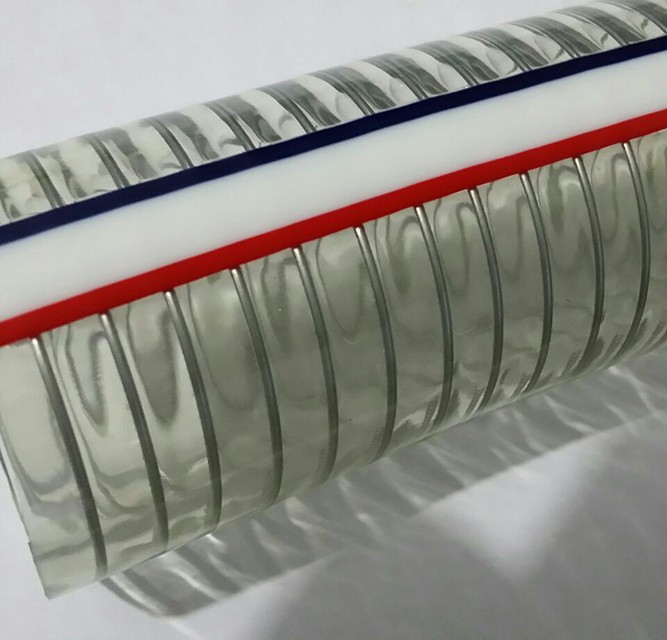 PVC STEEL WIRE REINFORCED HOSE widely used for drawing, conveying water