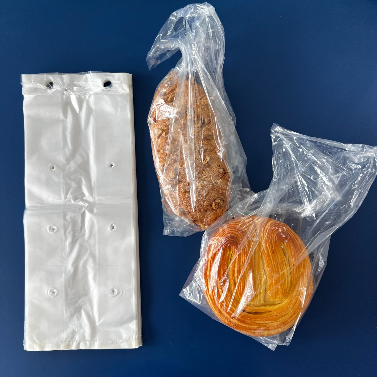 ldpe transparent flat bag bread plastic food contact bag manufacturer