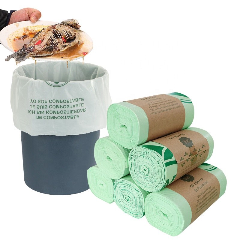 Biodegradable Drawstring Plastic Trash Bag 