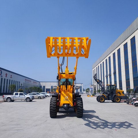 Agricultural mini wheel loader luyu wheel front loader with attachments