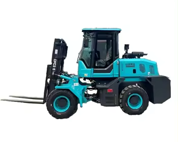 Manufacturer 4 Wheel Drive Road Forklift Diesel Outdoor Terrain Forklift